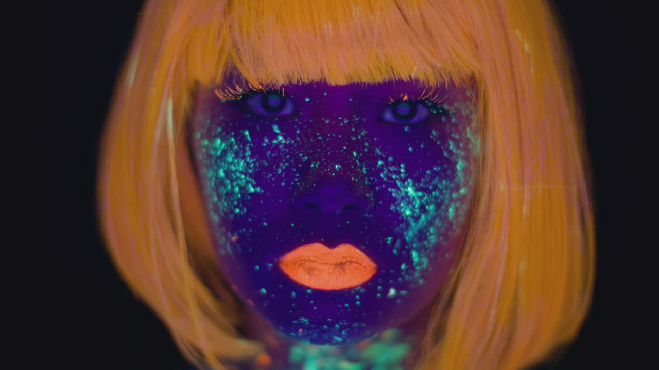 Neon Woman Portrait