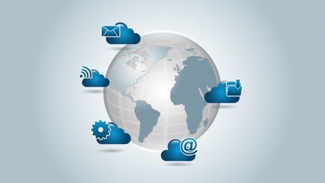 global communication network with cloud services