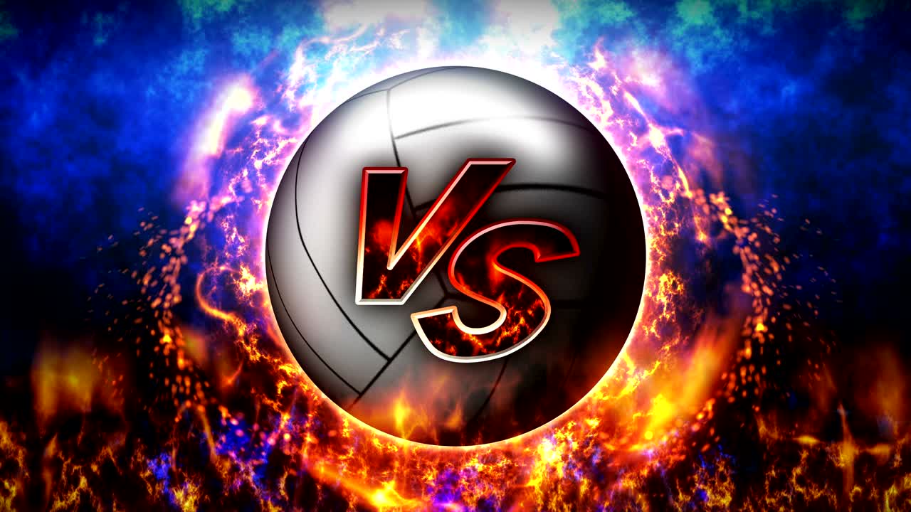 fondos de lucha deportiva, voleibol, animación en bucle,
