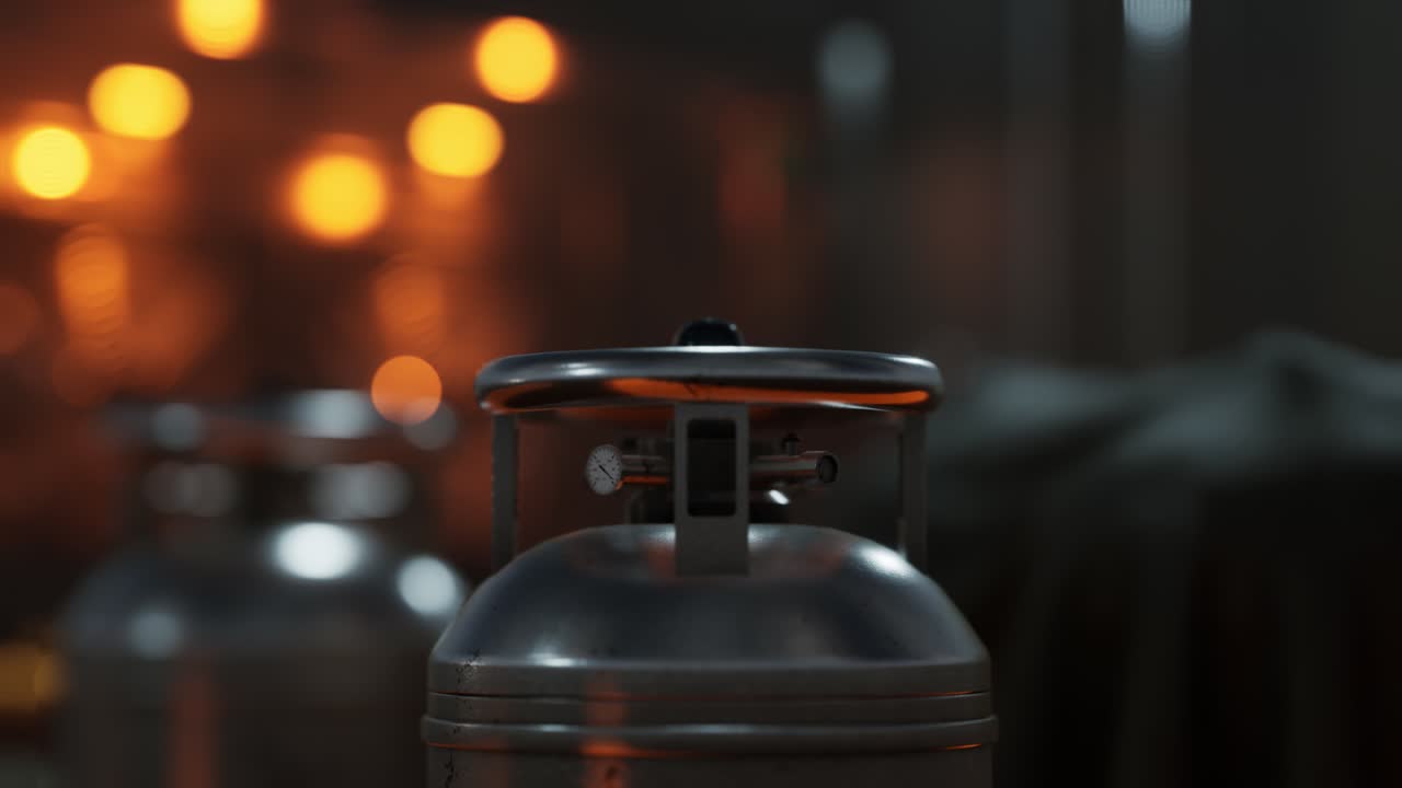 용접 장비 산소  ⁇ 크에 압력 측정기가 있는 아세 ⁇ 렌 가스 실린더