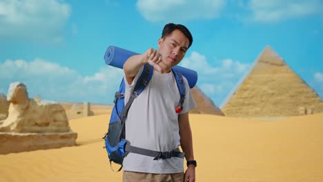 Disappointed Traveler in Egypt