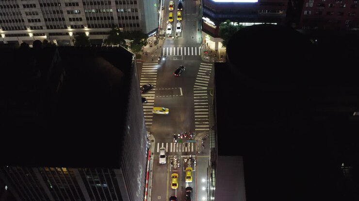 Taipei City Roads At Night 06