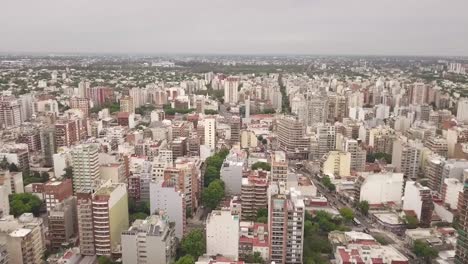 aerial view of the city, the villa urquiza neighborhood, buenos aires, argentina