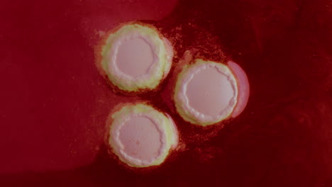 microscopic view of viral or bacterial colonies