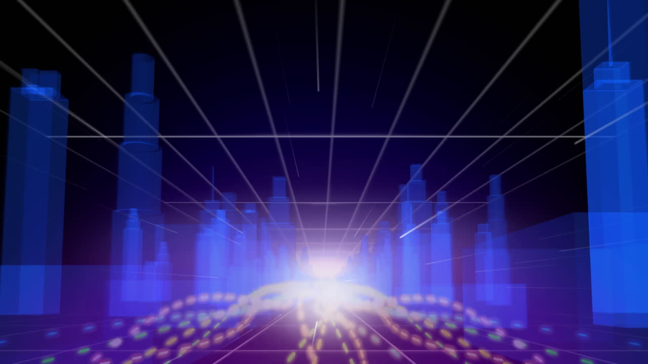 어두운 배경의 도시 풍경 4k