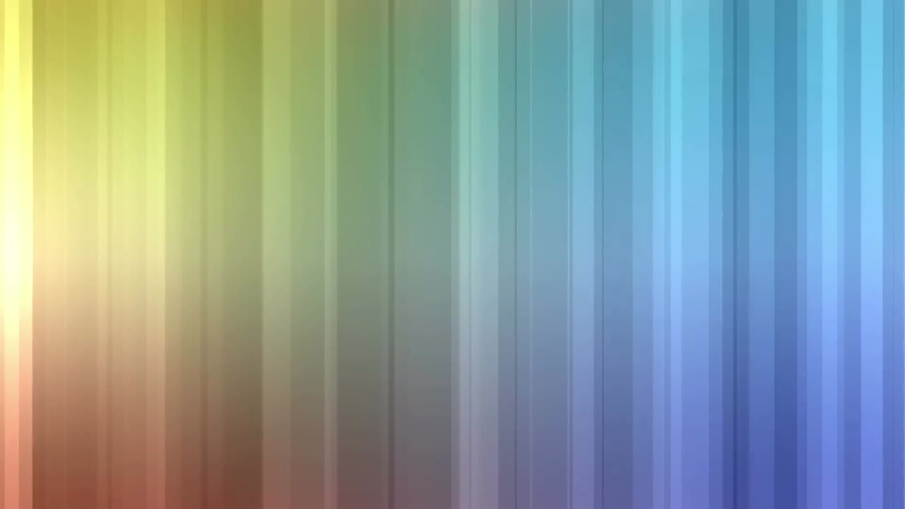 animación digital de partículas rojas flotando contra un fondo de gradiente con textura de línea vertical