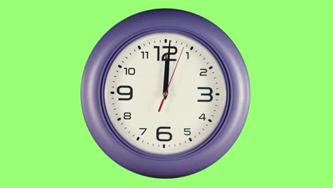 un reloj de lapso de tiempo en un fondo verde
