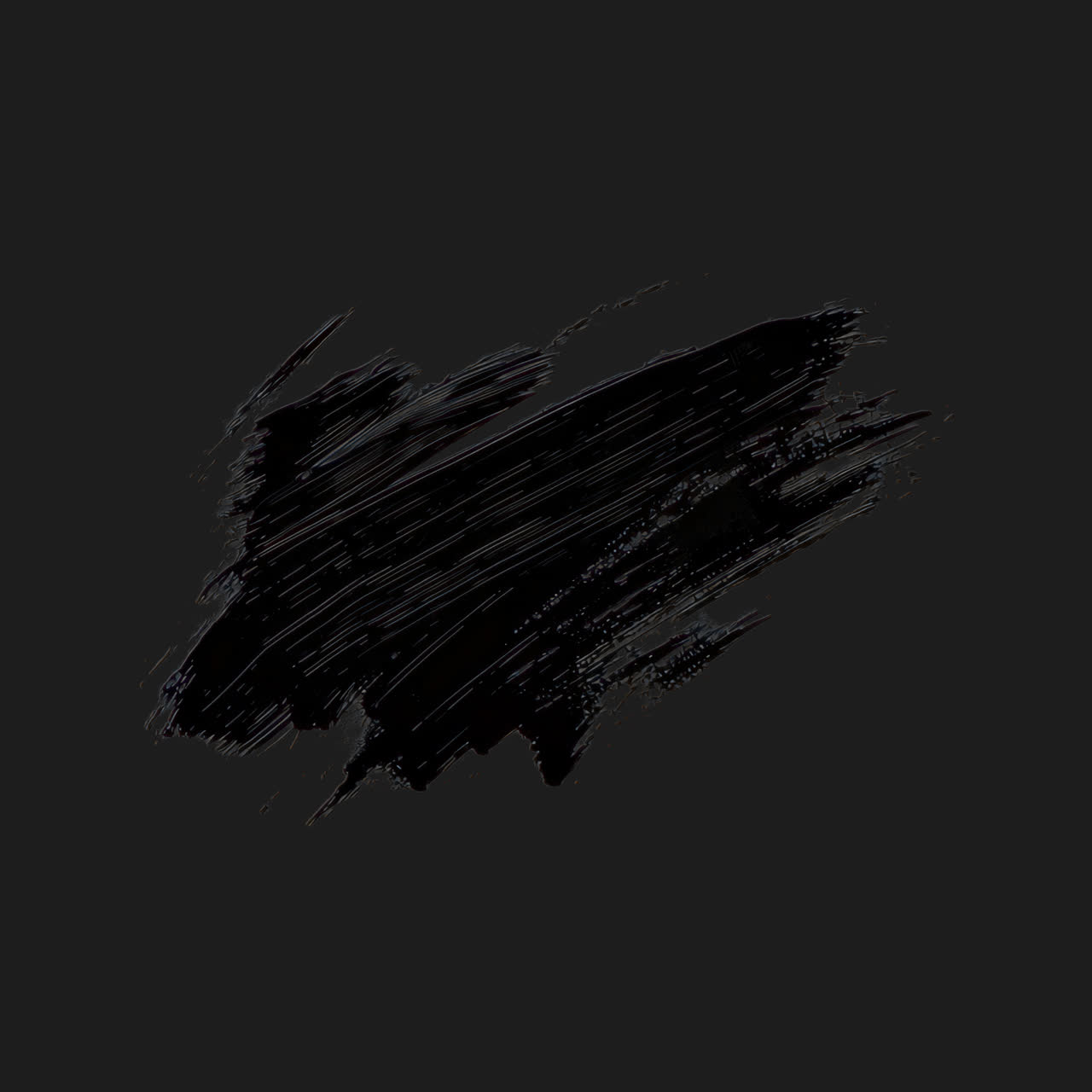 Black ink brush stroke animation isolated asset, transparent 4K video, alpha channel, ProRes 4444