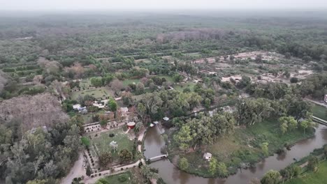 Aerial-View-Over-Lal-Suhanra-National-Park,-a-Unesco-declared-Biosphere-Reserve-In-Bahawalpur-district-of-Punjab-province