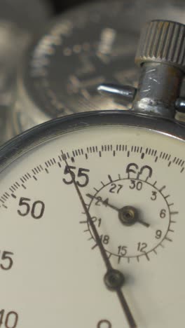 bitcoin and analogue metal stopwatch
