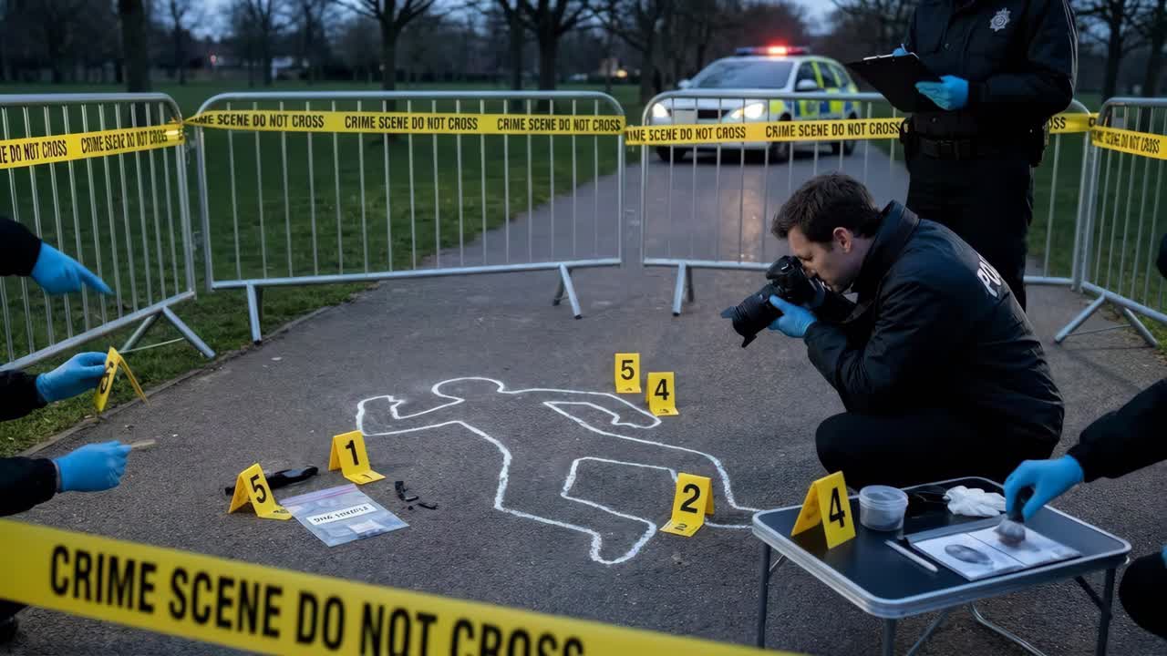 investigación de la escena del crimen