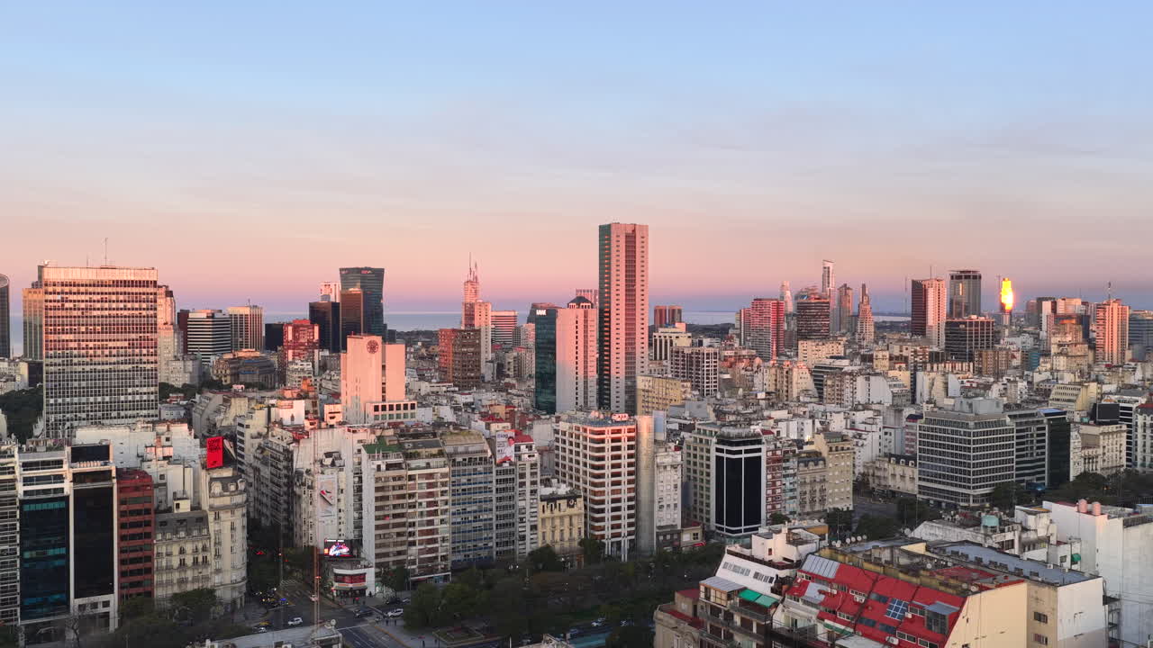 Aerial view of Buenos Aires Cityscape, Argentina