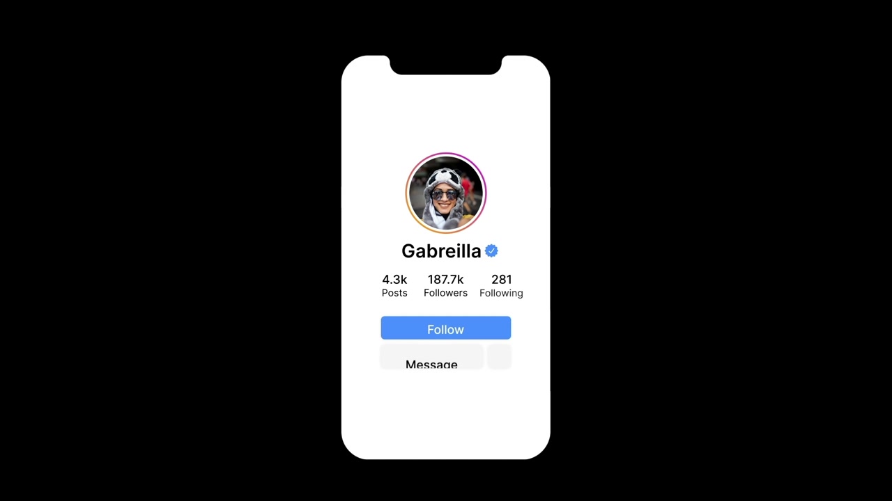 User Searching and Following a Profile on Instagram Mobile App