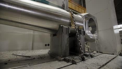 metal workpiece being machined on a cnc machine