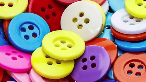 lot of colored buttons for sewing