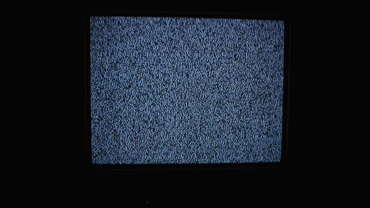 ruido estático de la televisión, señal analógica, pantalla antigua