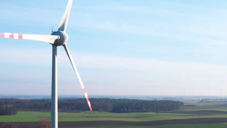 Windmühle-Oder-Windturbine-Zur-Stromerzeugung,-Nahaufnahme