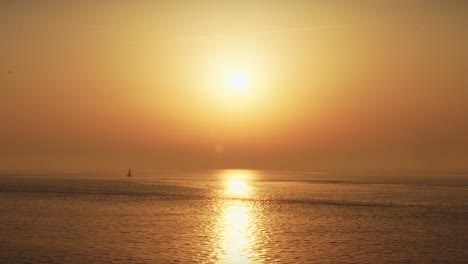 perfect timing for a boat at the sunset or a sunrise