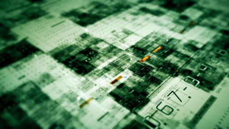 Gráfico-De-Movimiento-Avanzado-Mapa-Digital-Matriz-De-Datos-Simulación-De-Entorno-Cibernético-Análisis-De-Big-Data-Simulación-Inteligente-Artificial,-Fondo-De-Visualización-Frontal