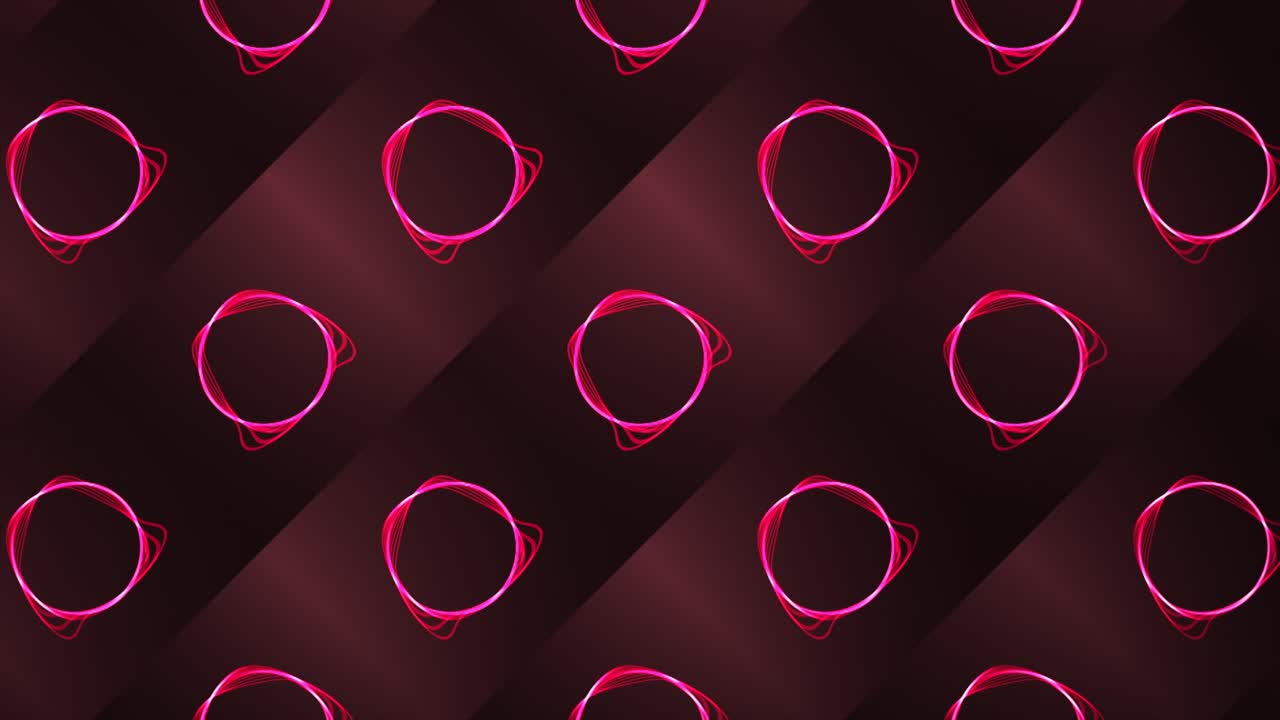 patrón geométrico abstracto con círculos rojos