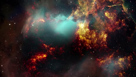 4k view of space galaxy and nebula