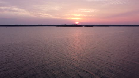 Baltic-Sea-during-the-sunset.-Drone-shot