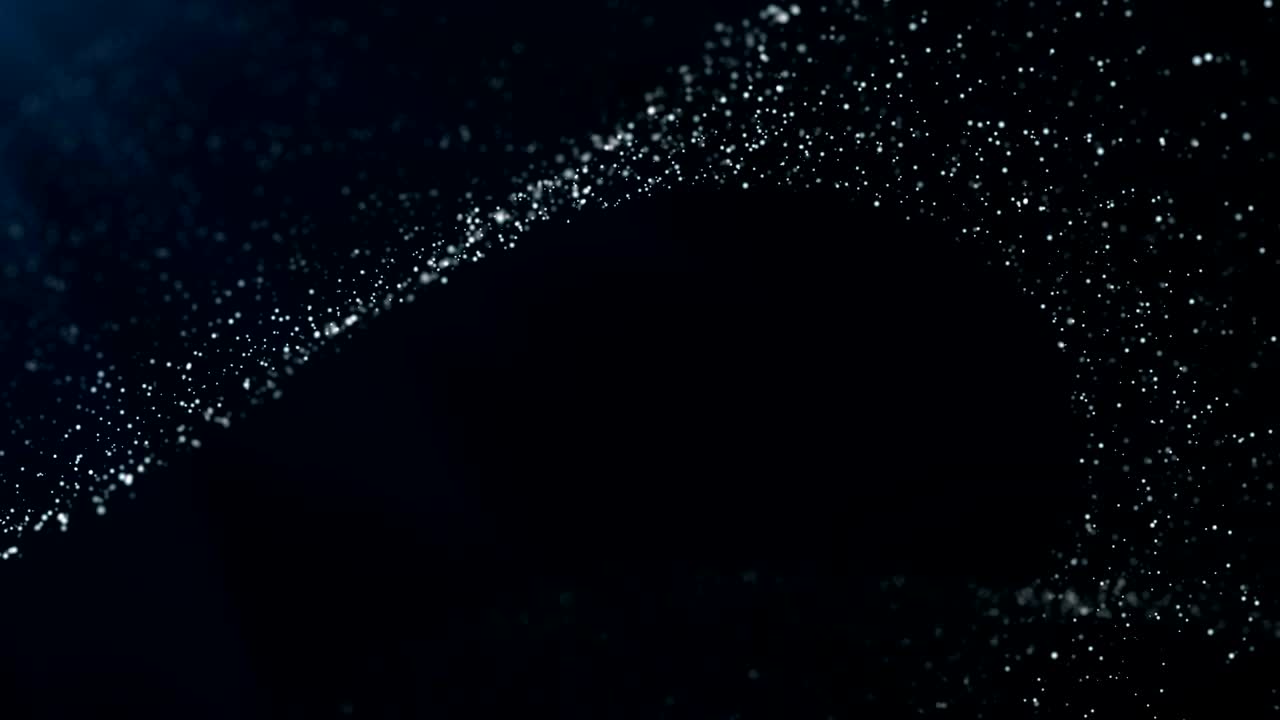 Blue Particles Background. Loop