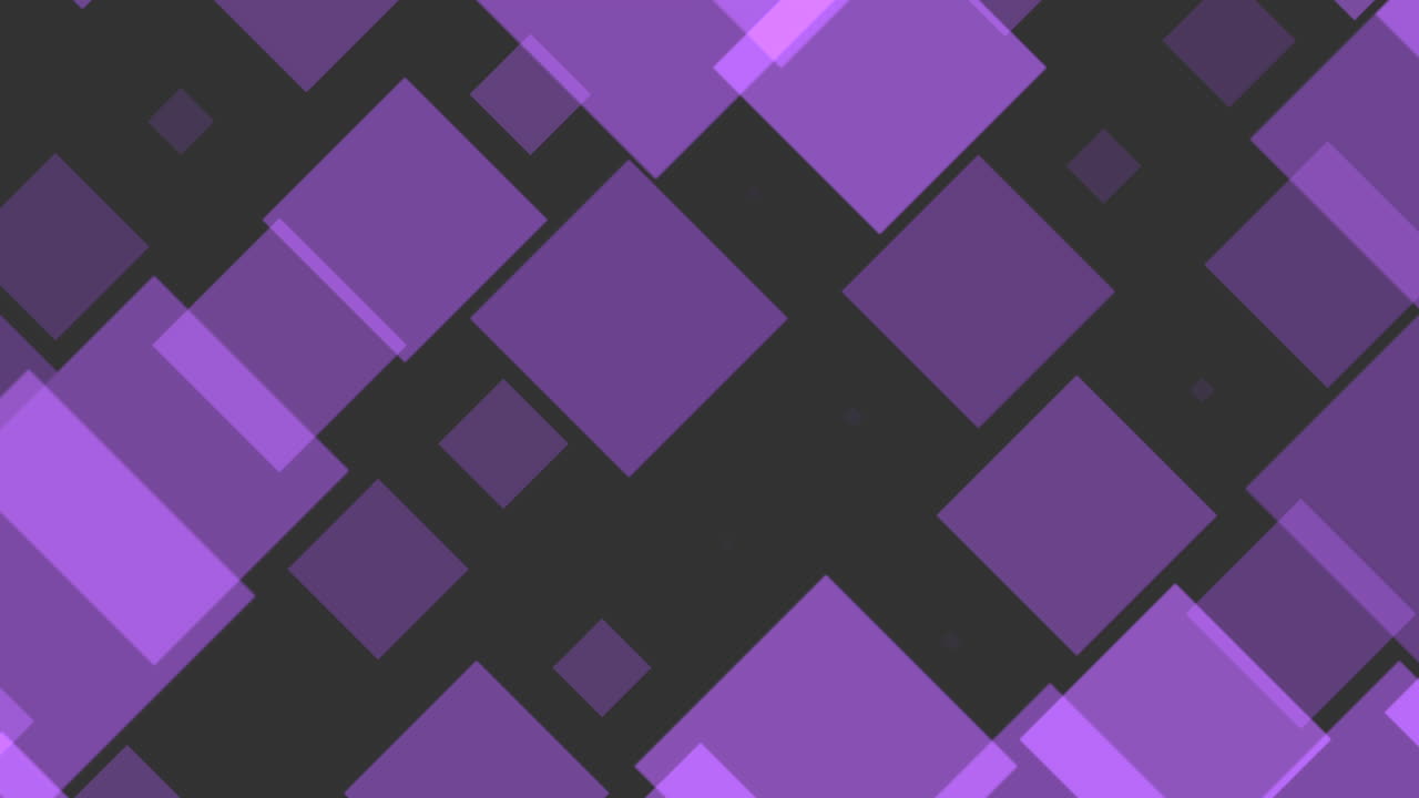 Motion intro geometric purple squares abstract background