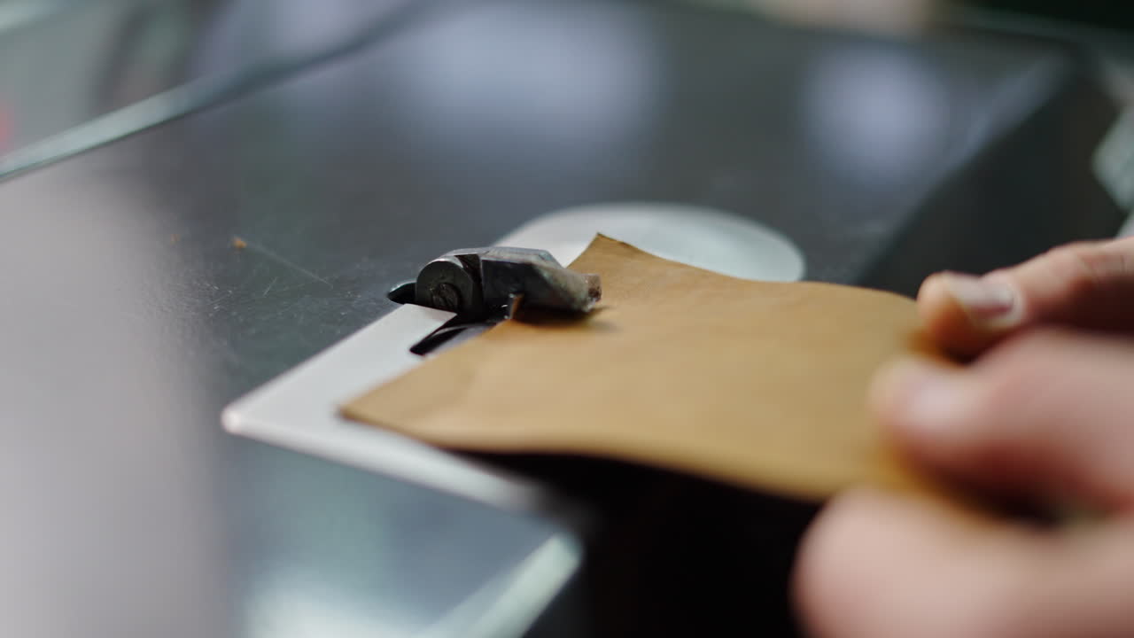 Close up of sewing machine parts