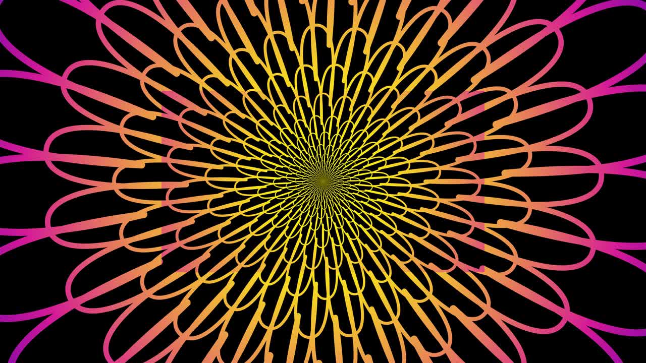 Lindo caleidoscópio multicolorido
