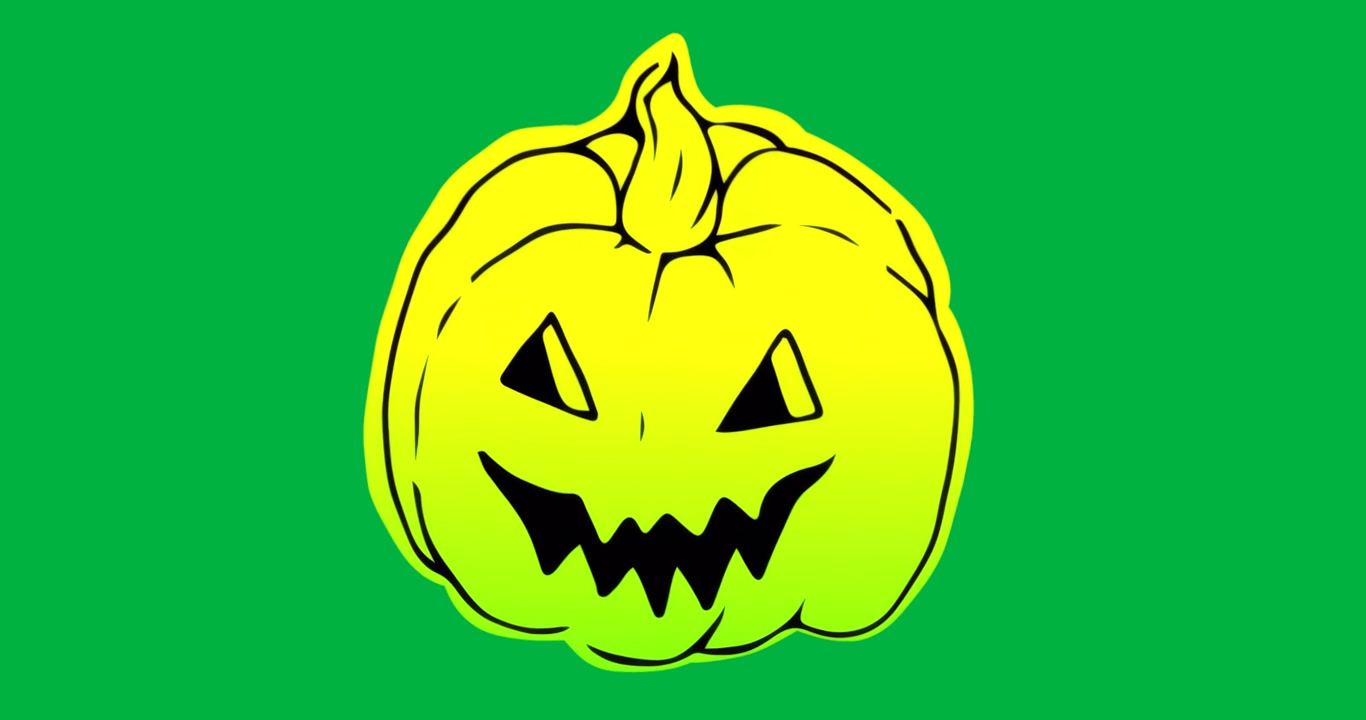 Pumpalykta presenterar en Halloween-design som visar en gradientfyllning på transparent bakgrund.