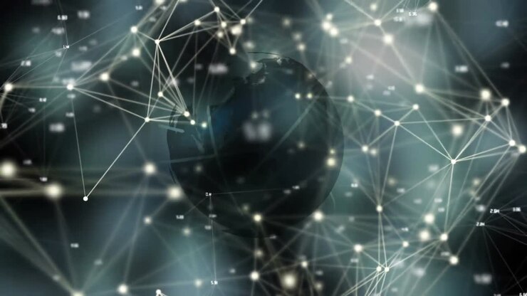 Linee di connessione generate digitalmente 4k