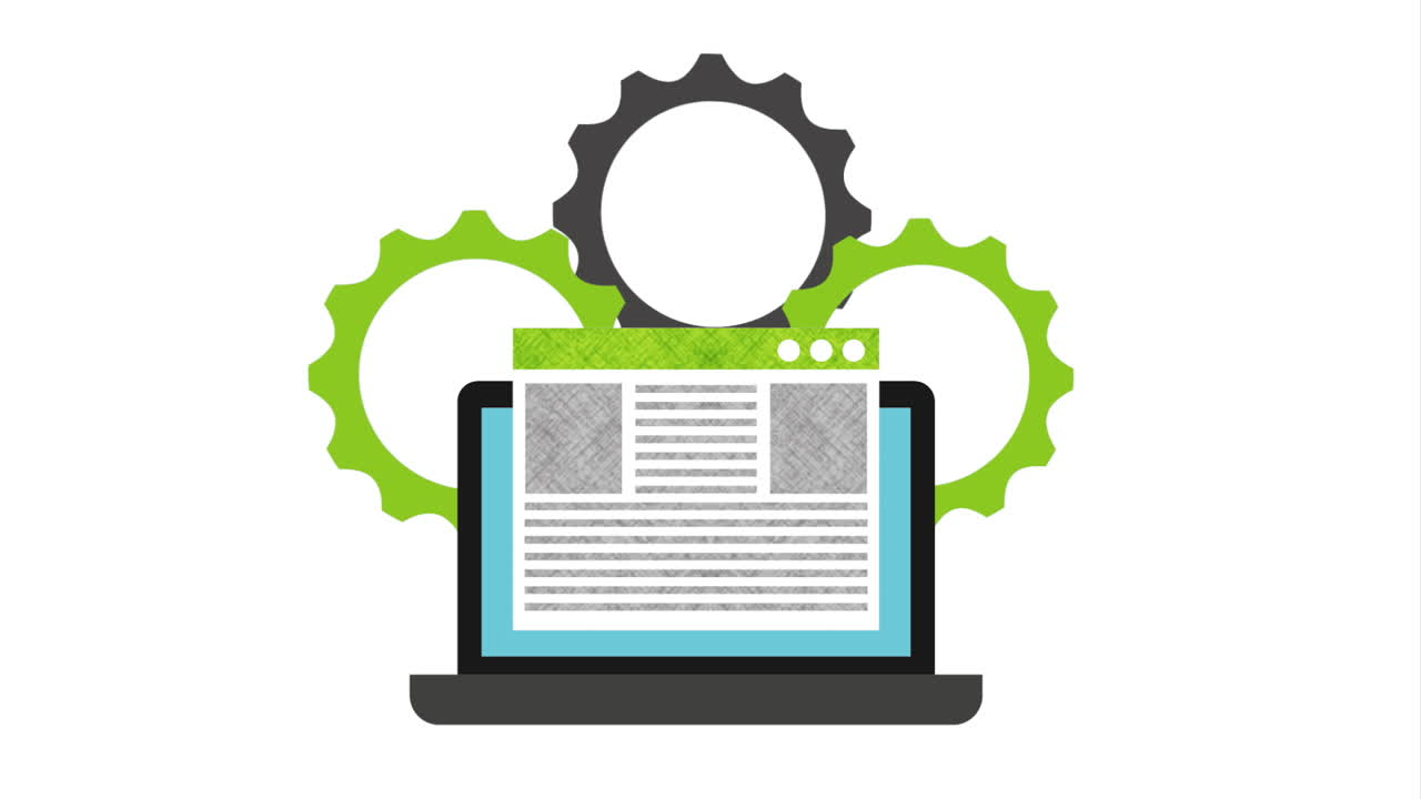 lenguaje de programación con animación de portátil