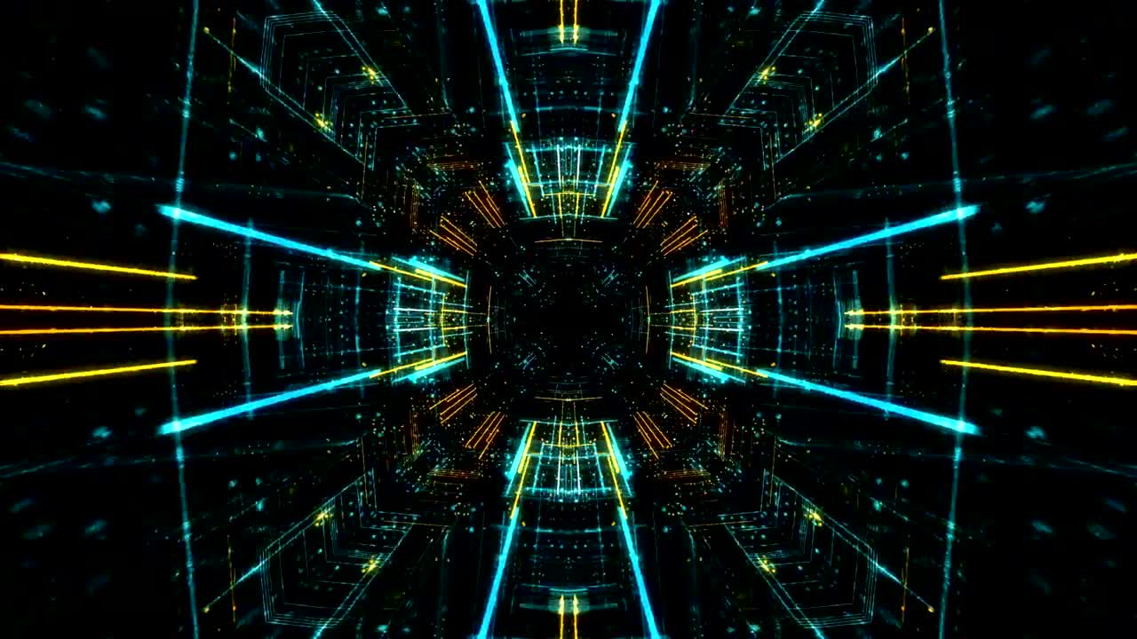 Data transfer and future technology, cyber security concept background, abstract hi speed digital internet. Motion blur. 3D render 4K loop