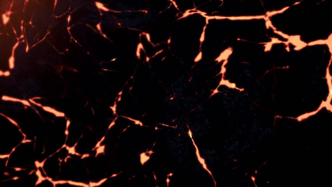 flujo de lava derretida