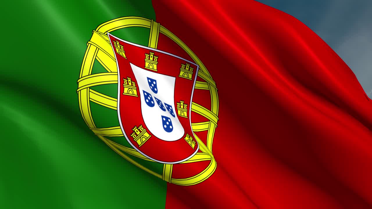 ポルトガル - 旗 - 4k - ループ