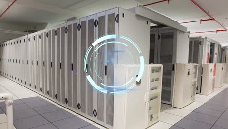 Animation of scope scanning over server room