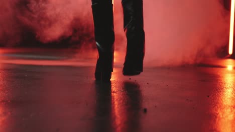 woman-running-through-fog-on-a-wet-road