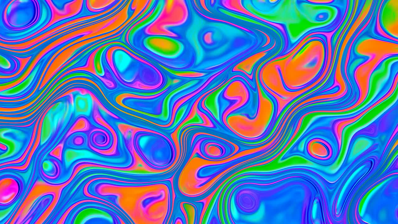 Motivo Liquido Astratto Vivace che Scorre Fluidamente