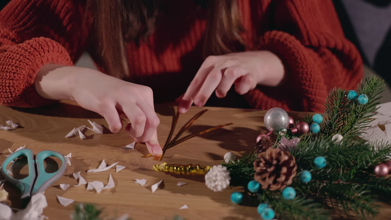 크리스마스 꽃받침을 만드는 것