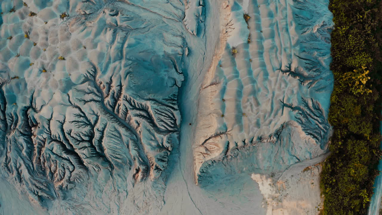 Aerial View of a Unique Geological Formation