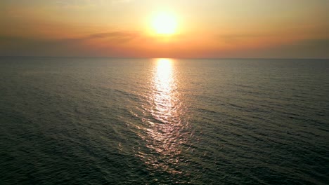 Intense-fiery-orange-sunset-over-Mediterranean-Sea