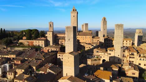 Panoramic-aeria-view-amazing-and-ancient-San-Gimignano-city