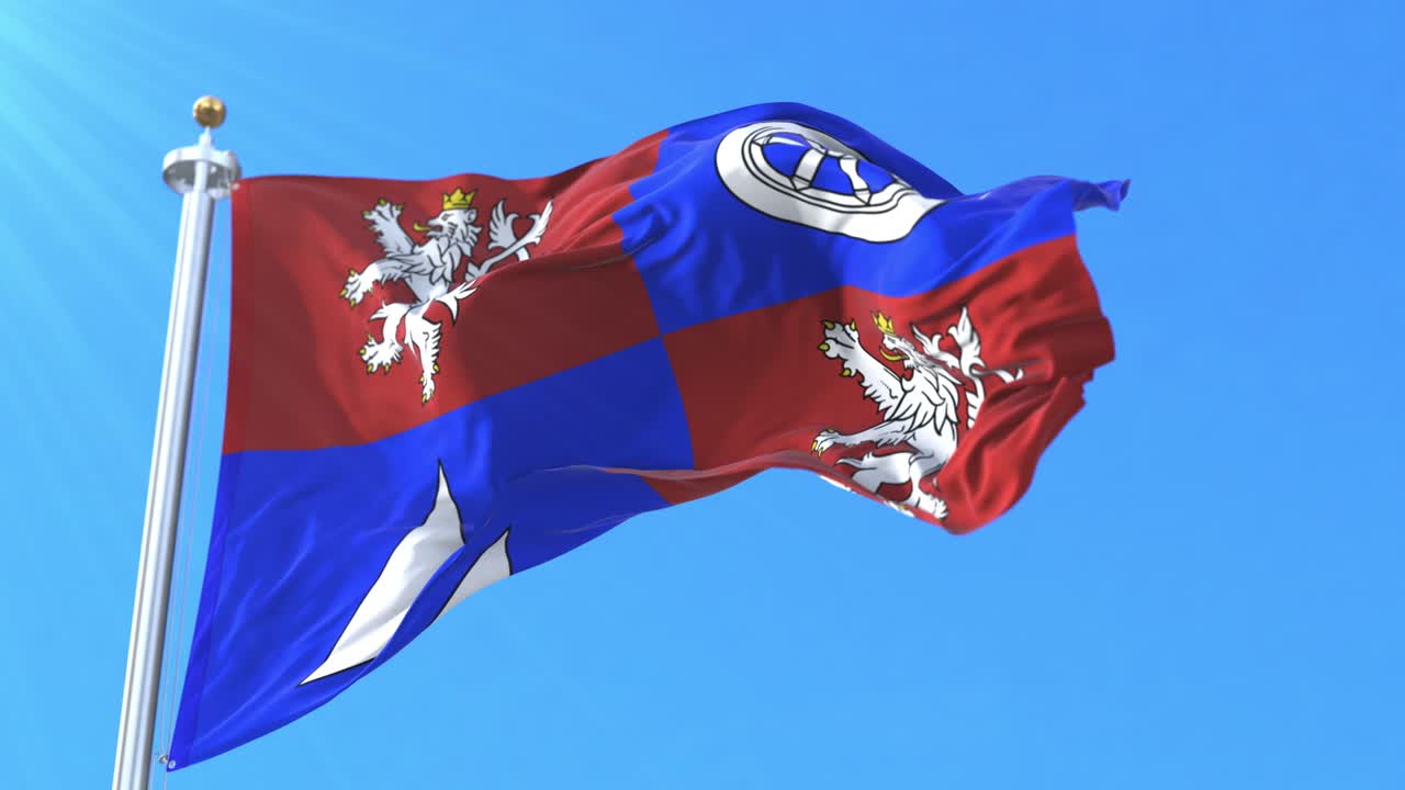 리베레츠 지방의 국기, 체코 공화국.