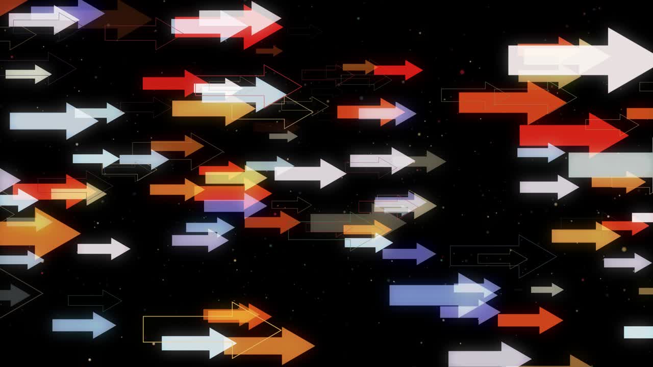 날아다니는 화살표 배경 4k