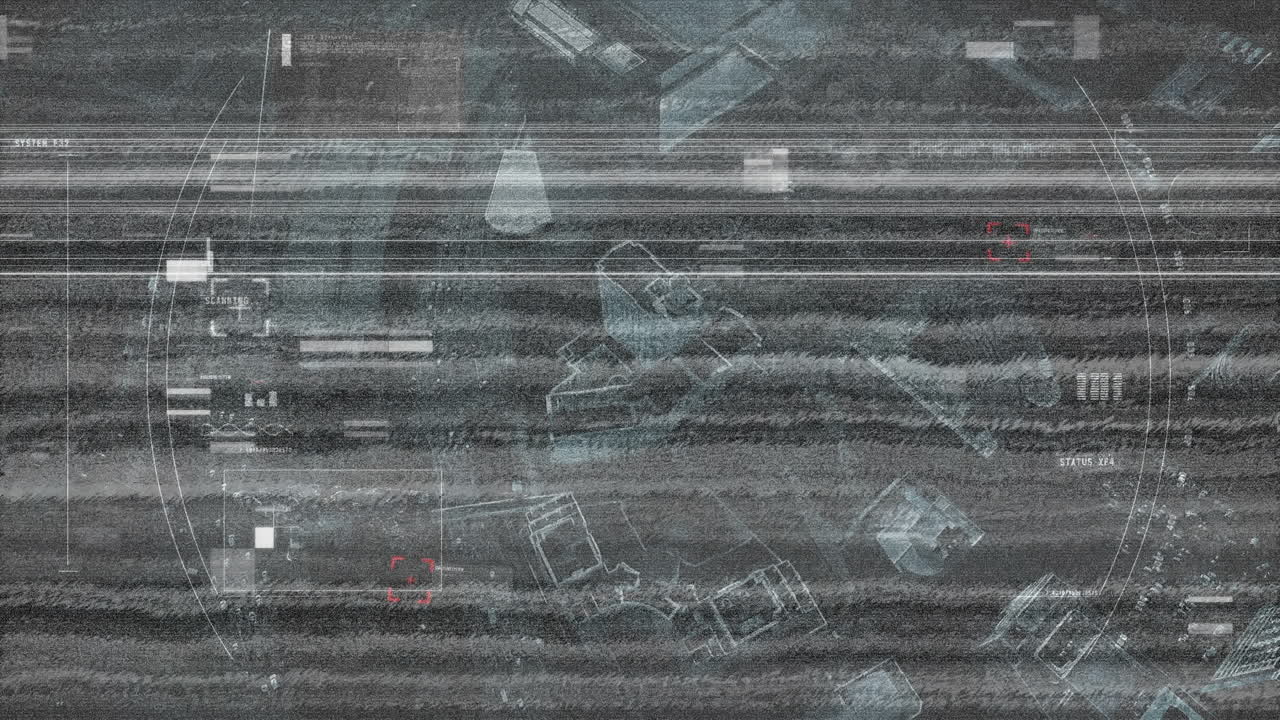 Static and a view of the city with roads