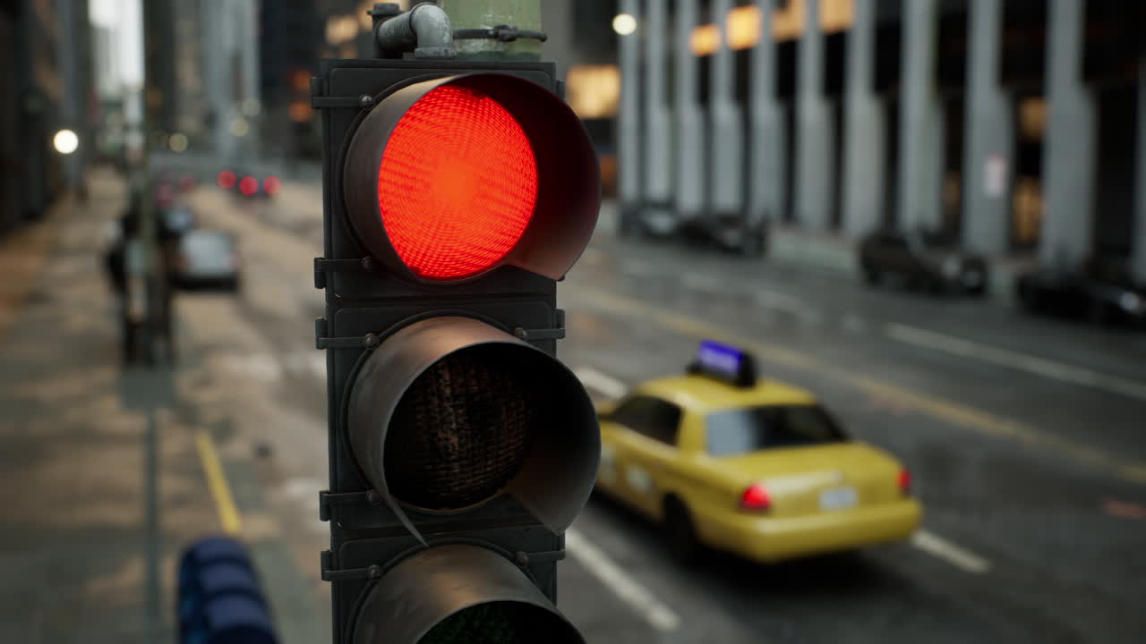 asombroso hiper lapso del centro de la ciudad
