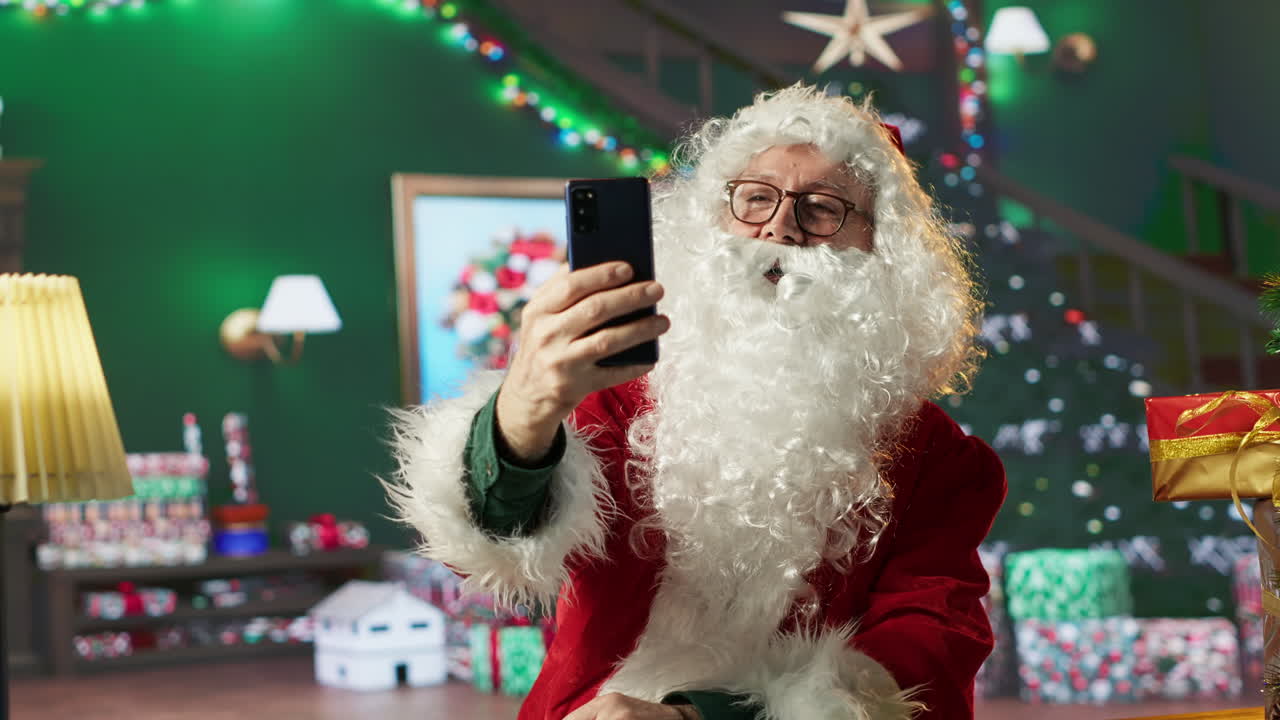 Santa Claus Taking Selfies