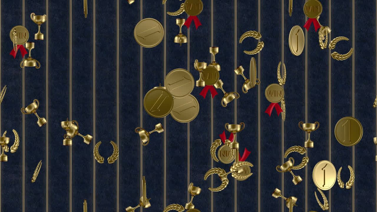 승리 루프 타일 배경 회전