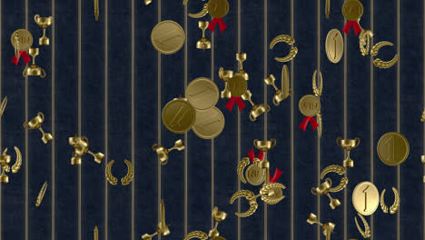 el fondo de los azulejos de bucle ganador girando